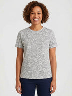 Ladies White AOP Top