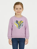 Girls Fleece Pullover Pink Sequin Sweatshirt