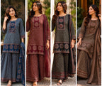 Cotton Block Print Sharara | Gopi Dress Set