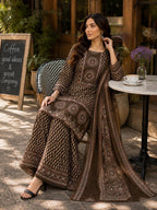 Cotton Block Print Sharara | Gopi Dress Set