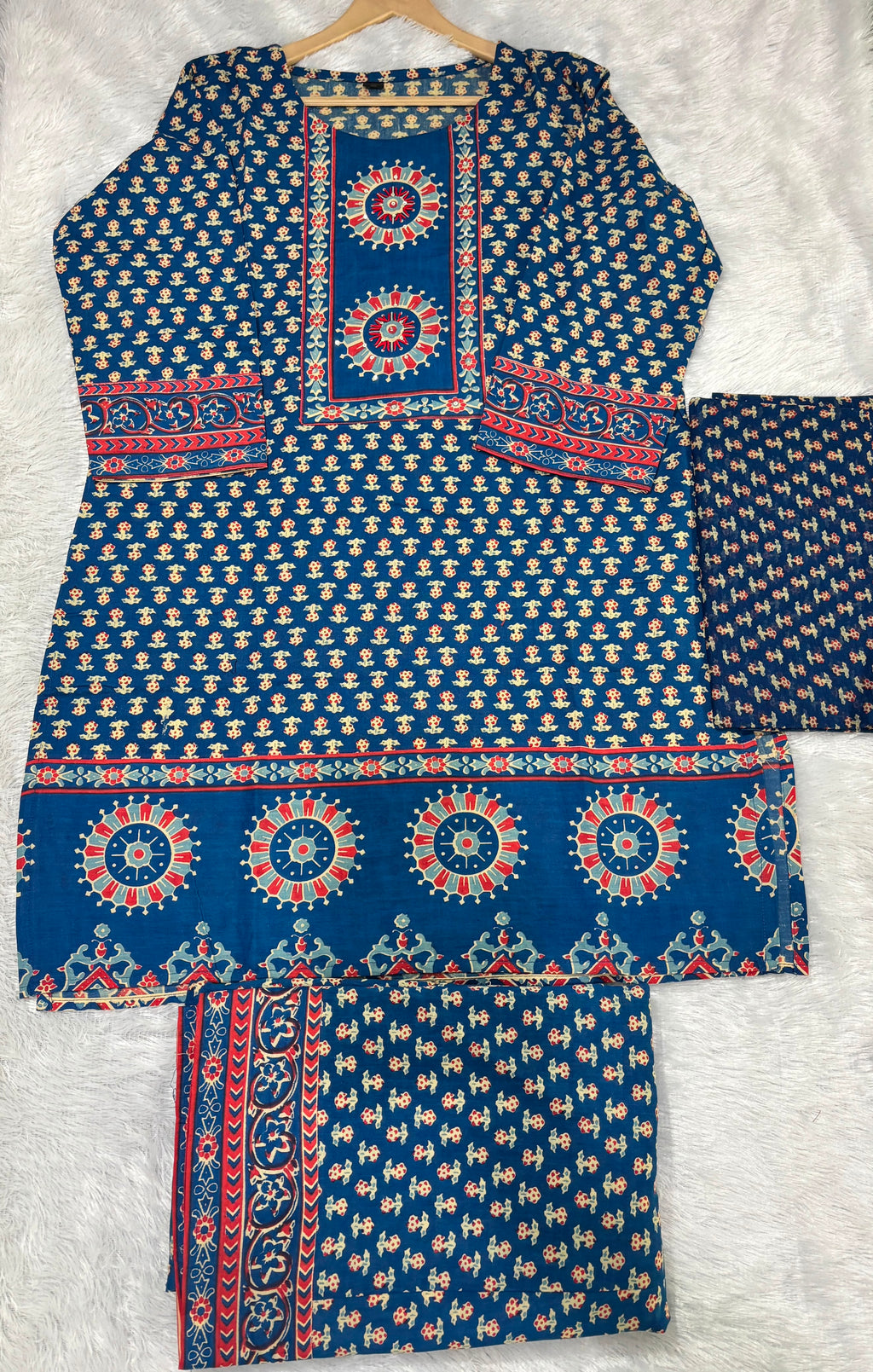Cotton Block Print Sharara | Gopi Dress Set
