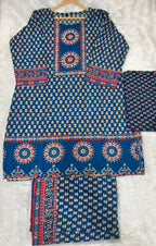 Cotton Block Print Sharara | Gopi Dress Set