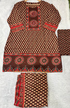 Cotton Block Print Sharara | Gopi Dress Set