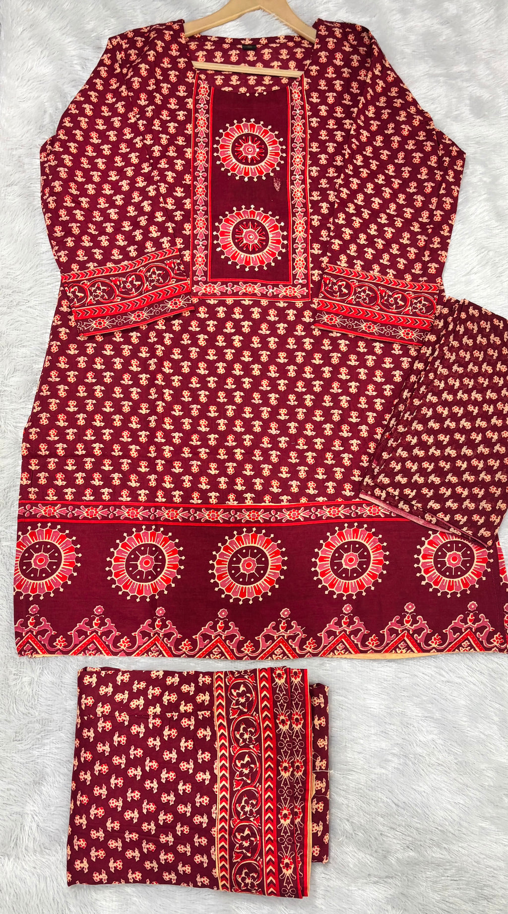 Cotton Block Print Sharara | Gopi Dress Set