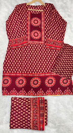 Cotton Block Print Sharara | Gopi Dress Set