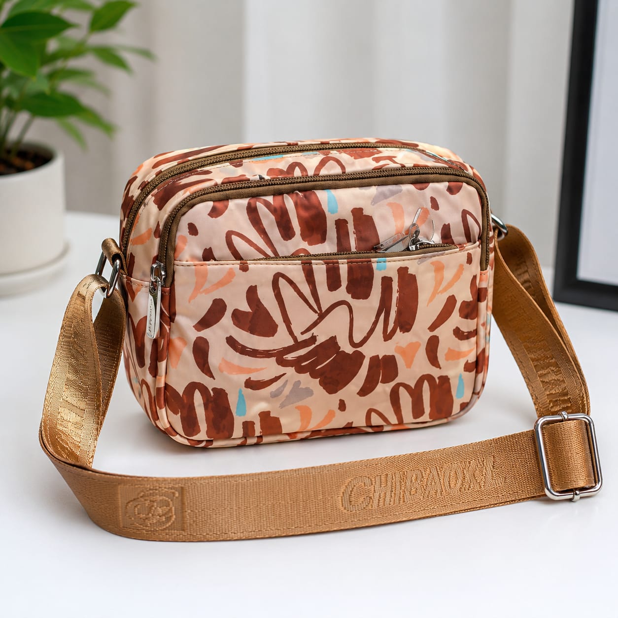 Satin Fabric Heavy Quality Sling Bag