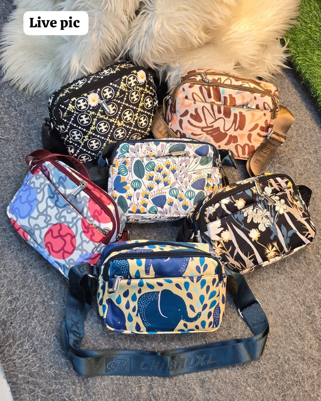 Satin Fabric Heavy Quality Sling Bag