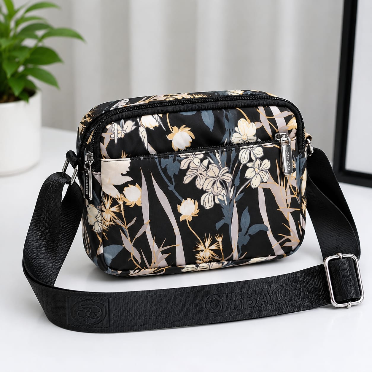Satin Fabric Heavy Quality Sling Bag