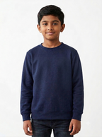 Boys Navy Pullover Fleece Sweatshirt