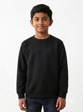 Boys Black Pullover Fleece Sweatshirt