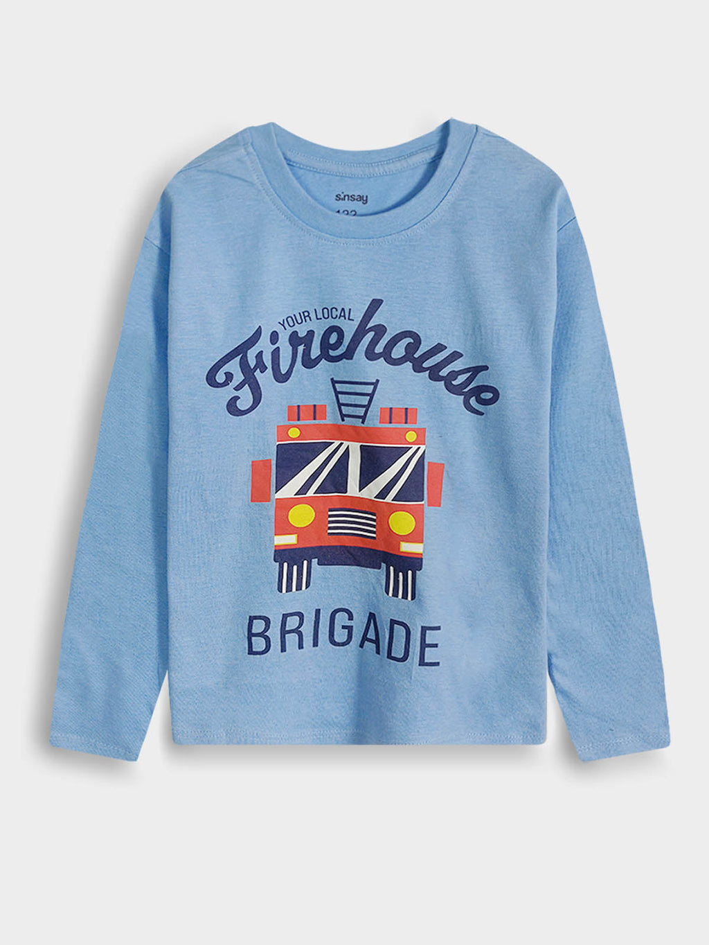 Boys Printed Blue Pyjama Set