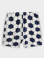 Boys Football Print Shorts Set