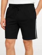 Mens French Terry Shorts Black