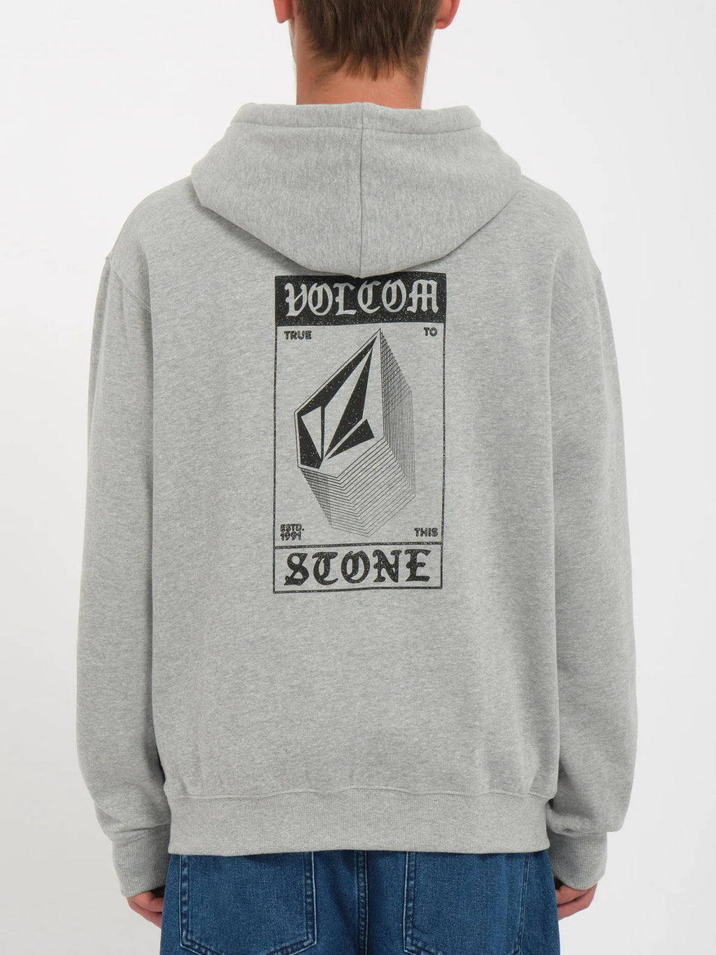 Mens Print Hooded Fleece Sweatshirt