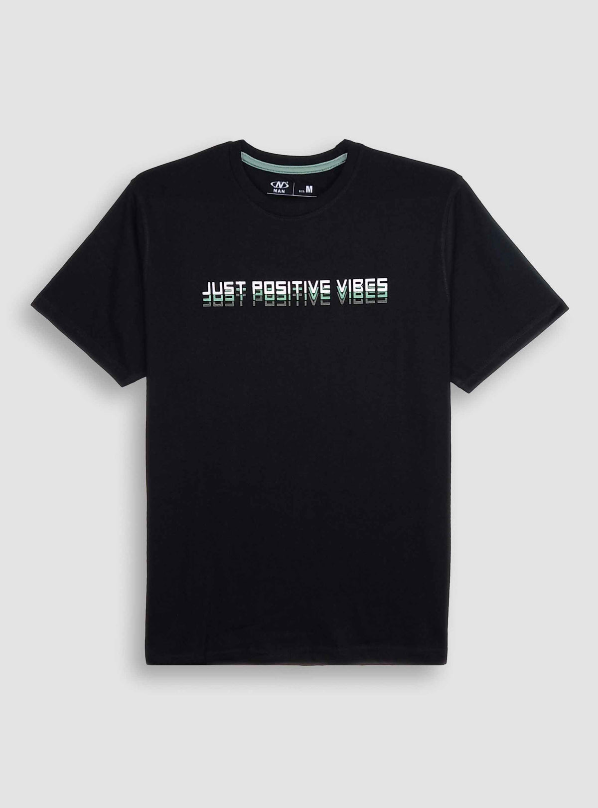 Mens Printed T Shirt Black