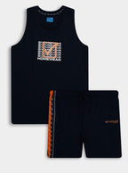 Mens Sleeveless Shorty Set Assorted