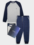Mens's Interlock Winter Grey Pyjama Set