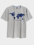 Mens Printed Grey T-Shirt