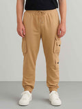 Men's Knit Fleece Cargo Joggers