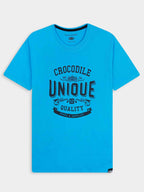 Mens Printed Blue T-Shirt