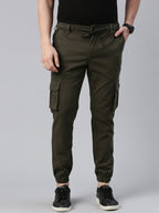 Mens Dark Olive Cargo Pant