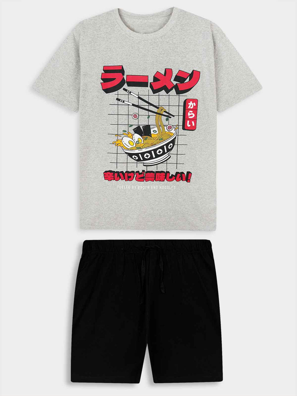 Mens Printed Short Set