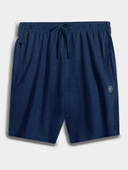 Mens French Terry Shorts Navy Melange