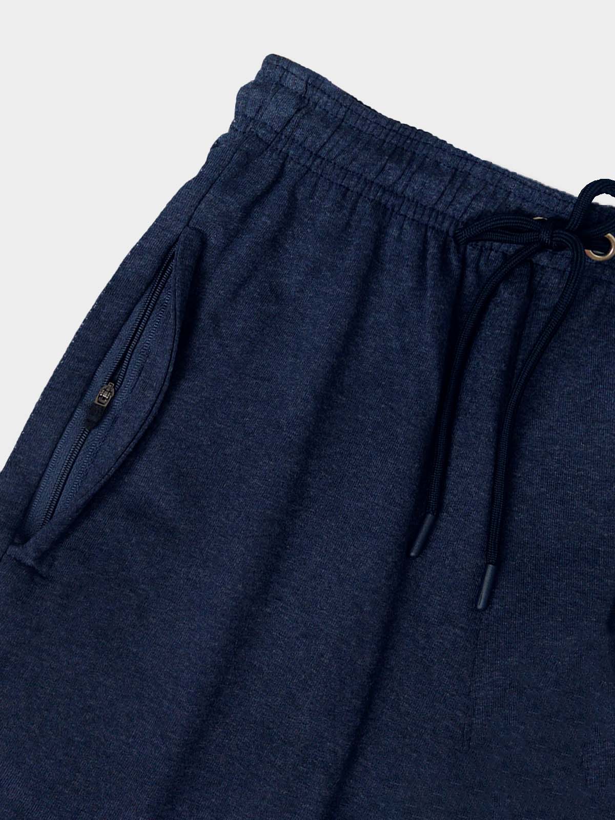 Mens French Terry Shorts Navy Melange