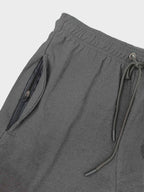 Mens French Terry Steel Grey Shorts