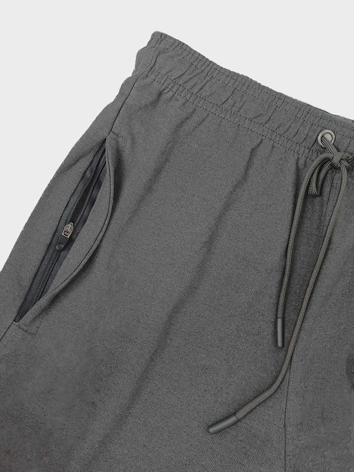 Mens French Terry Steel Grey Shorts