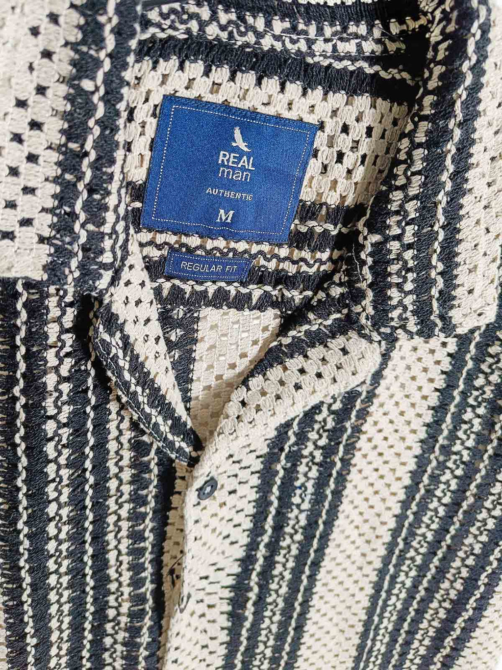 Mens Crochet Woven Shirts