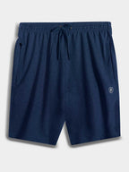Mens French Terry Navy Melange Shorts