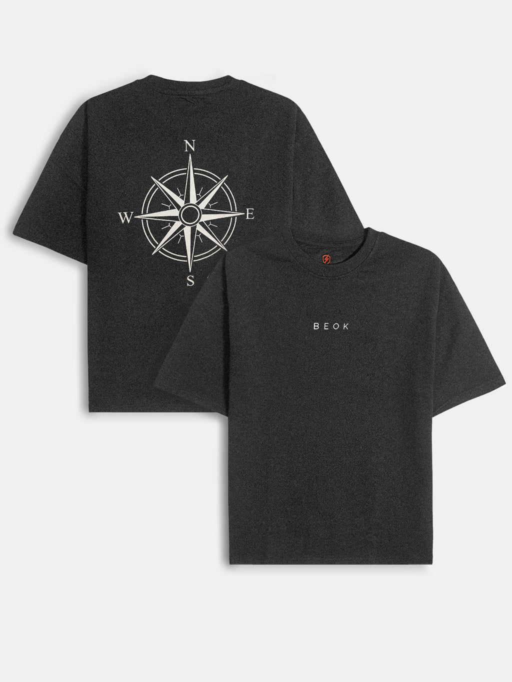 Mens Oversize Fit Charcoal T-Shirt