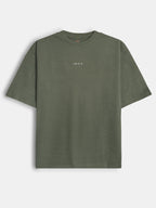 Mens Oversize Fit Olive T-Shirt