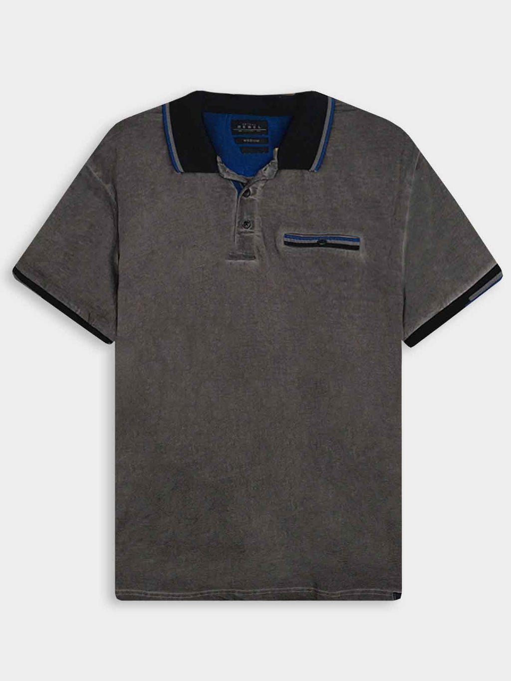 Mens Garment Dyed Stretch Polo