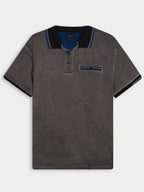 Mens Garment Dyed Stretch Polo