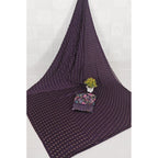 Women's Printed Brasso Saree With Unstitched Blouse (Magenta, 5-6 Mtrs)