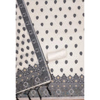 Women's Banarasi Silk Printed Unstitched Salwar Suit Material With Dupatta (Black, 3Mtrs)