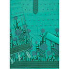 Women's Banarasi Silk Printed Unstitched Salwar Suit Material With Dupatta (sea Green, 3Mtrs)