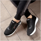 Men's Casual Mesh Lace-ups Casual Shoes (Black)