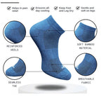 3_Pair Set Unisex Casual Cotton Printed Low Cut Socks (Multicolor)