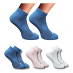 3_Pair Set Unisex Casual Cotton Printed Low Cut Socks (Multicolor)