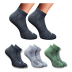 3_Pair Set Unisex Casual Cotton Printed Low Cut Socks (Multicolor)