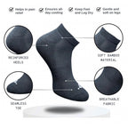 3_Pair Set Unisex Casual Cotton Printed Low Cut Socks (Multicolor)