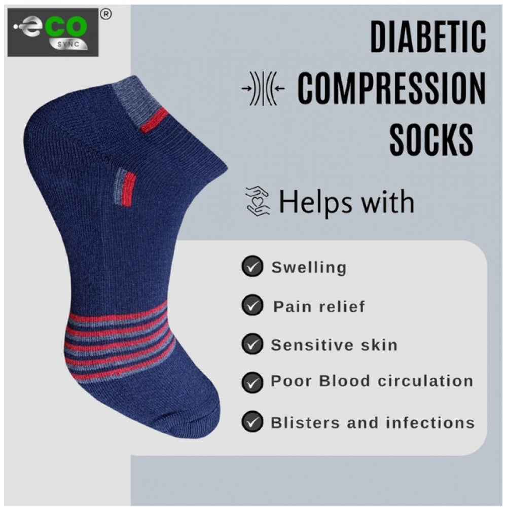 3_Pair Set Unisex Casual Cotton Printed Low Cut Socks (Multicolor)