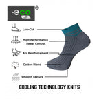 3_Pair Set Unisex Casual Cotton Printed Low Cut Socks (Multicolor)