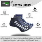 3_Pair Set Unisex Casual Cotton Printed Low Cut Socks (Multicolor)