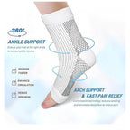 3_Pair Set Unisex Casual Cotton Printed Ankle Length Support Socks (Multicolor)