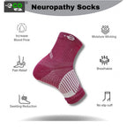 3_Pair Set Unisex Casual Cotton Printed Ankle Length Support Socks (Multicolor)