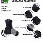 3_Pair Set Unisex Casual Cotton Printed Ankle Length Support Socks (Multicolor)